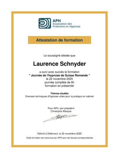 Vignette du certificat