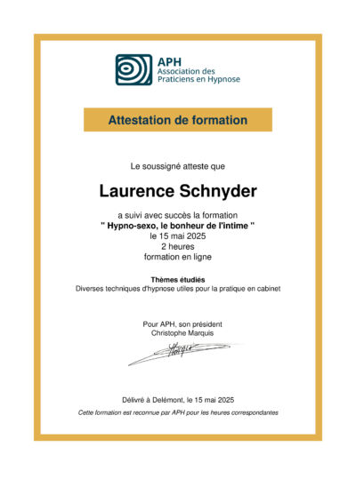 Vignette du certificat