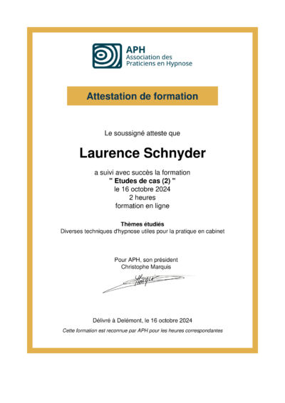 Vignette du certificat