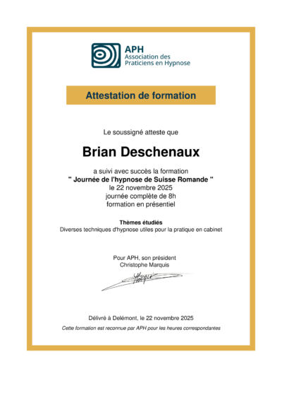 Vignette du certificat