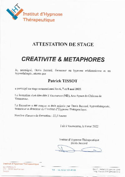 Formation Postgrade - Créativité et métaphores
