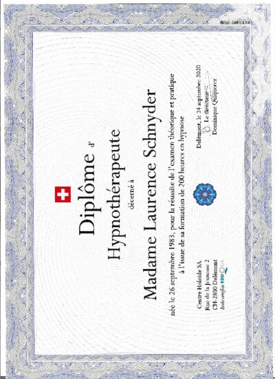 Vignette du certificat