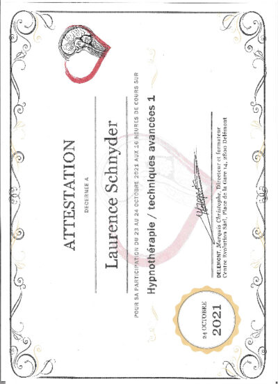 Vignette du certificat