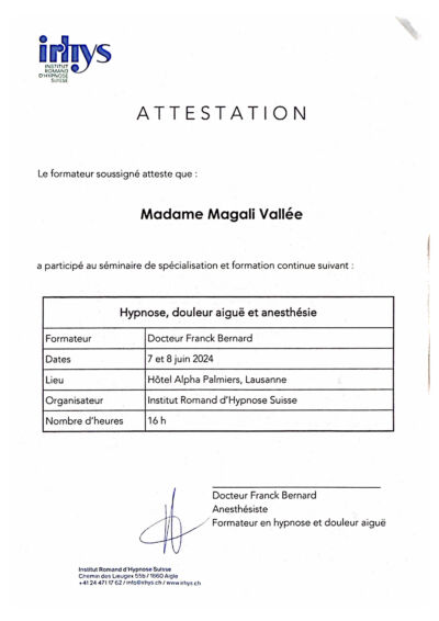 attestation formation irhys anesthsie