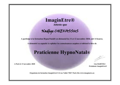 Vignette du certificat