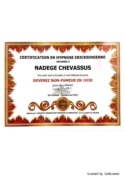 Vignette du certificat