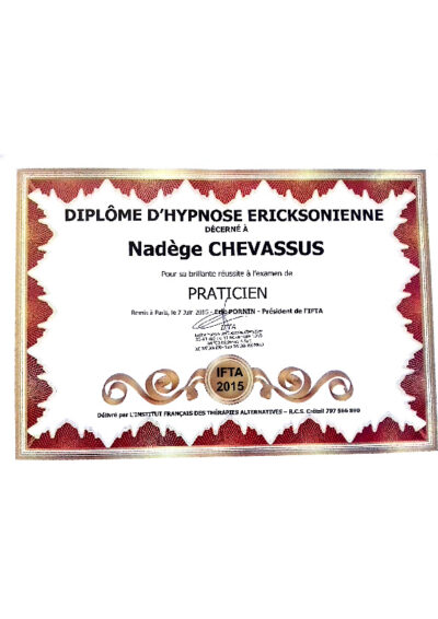 Vignette du certificat