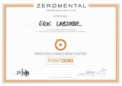 Diplôme Frédéric Vincent - 3 Point Zero