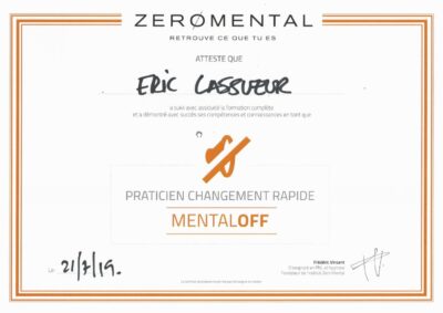 Diplôme Frédéric Vincent - 2 Mental Off