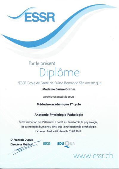 Vignette du certificat