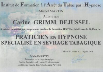 Vignette du certificat