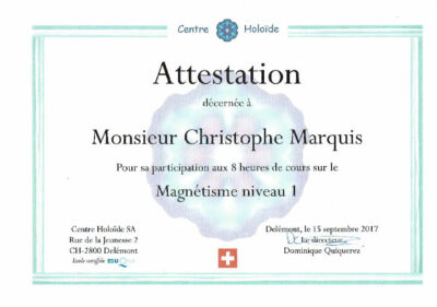 Vignette du certificat