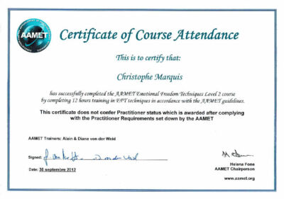 Vignette du certificat